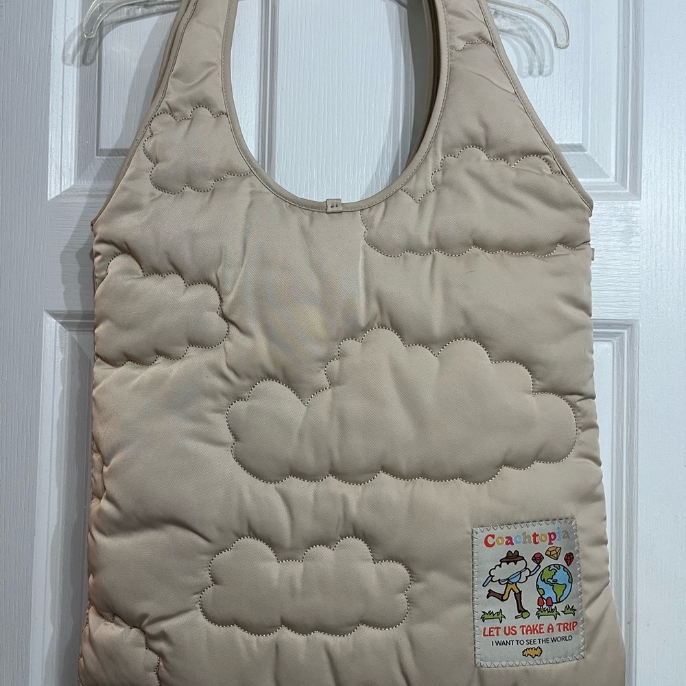 Coachtopia Cloud Tote Cream Color - Used Once